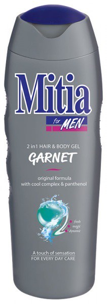 Mitia spg.2v1 Garnet 400ml/stříbrný | Toaletní mycí prostředky - Sprchové gely - Dámské